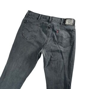 Levi Strauss Co Mens 39x34 Dark Wash Straight Leg Y2K Denim Jeans Classic Fit